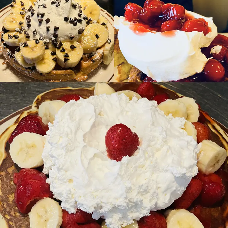 Pancakes, Waffles, and French Toast